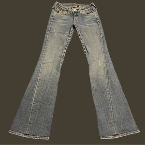 True Religion Light Blue Flare Jeans